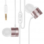 Baseus Encok Wired Earphones H04 - слушалки с микрофон за мобилни устройства (розово злато)