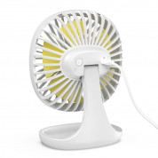 Baseus Pudding-Shaped Desktop Fan - настолен мини вентилатор (бял) 1