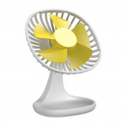 Baseus Pudding-Shaped Desktop Fan - настолен мини вентилатор (бял) 3