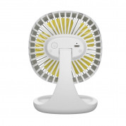 Baseus Pudding-Shaped Desktop Fan - настолен мини вентилатор (бял) 4