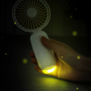 Baseus Firefly LED Mini Fan (CXYHC-02) - мини вентилатор с презареждаема батерия (бял) 5