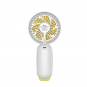 Baseus Firefly LED Mini Fan (CXYHC-02) - мини вентилатор с презареждаема батерия (бял) 1
