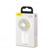 Baseus Firefly LED Mini Fan (CXYHC-02) - мини вентилатор с презареждаема батерия (бял) 8