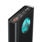 Baseus Ambilight Power Bank 18W with Digital Display Quick Charge (PPALL-LG01) - външна батерия 20000 mAh с 2xUSB и USB-C изходи за зареждане на смартфони и таблети (черен) 1