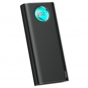 Baseus Ambilight Power Bank 18W with Digital Display Quick Charge (PPALL-LG01) - външна батерия 20000 mAh с 2xUSB и USB-C изходи за зареждане на смартфони и таблети (черен) 4