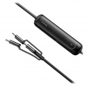 Baseus Portable Version 3-in-1 Power Bank Cable 2600 mAh - външна батерия 2600 mAh с microUSB, Lightning и USB-C кабел (черен) 1