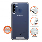 Eiger Glacier Case - удароустойчив хибриден кейс за Samsung Galaxy A21 (прозрачен) 2