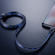 Baseus Glowing USB Lightning Cable (CALLG-01) - Lightning USB кабел за Apple устройства с Lightning порт (100 см) (черен) 1