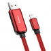 Baseus Glowing USB Lightning Cable (CALLG-09) - Lightning USB кабел за Apple устройства с Lightning порт (100 см) (червен) 4