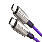 Baseus Water Drop USB-C to USB-C Cable PD 2.0 60W (CATGH-J05) (100 cm) (purple) 2