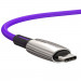 Baseus Water Drop USB-C to USB-C Cable PD 2.0 60W (CATGH-J05) - кабел с въжена оплетка за устройства с USB-C порт (100 см) (лилав) 4