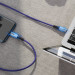 Baseus Water Drop USB-C to USB-C Cable PD 2.0 60W (CATGH-J05) - кабел с въжена оплетка за устройства с USB-C порт (100 см) (лилав) 7