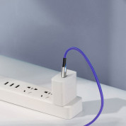 Baseus Water Drop USB-C to USB-C Cable PD 2.0 60W (CATGH-J05) - кабел с въжена оплетка за устройства с USB-C порт (100 см) (лилав) 5
