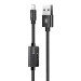 Baseus Music Series Lightning Audio Data Cable - Lightning USB кабел с допълнителен Lightning порт за устройства с Lightning порт (100 см) (черен) 1