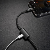 Baseus Music Series Lightning Audio Data Cable - Lightning USB кабел с допълнителен Lightning порт за устройства с Lightning порт (100 см) (черен) 3