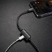 Baseus Music Series Lightning Audio Data Cable - Lightning USB кабел с допълнителен Lightning порт за устройства с Lightning порт (100 см) (черен) 4