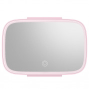 Baseus Delicate Queen Car Touch-Up Mirror (CRBZJ01-04) - огледало с LED светлина за сенника на автомобил (розов)