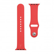Tactical 464 Silicone Sport Band - силиконова каишка за Apple Watch 38мм, 40мм, 41мм (червен)