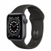 Apple Watch Series 6 GPS, 40mm Space Gray Aluminium Case with Black Sport Band - умен часовник от Apple  1