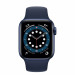 Apple Watch Series 6 GPS, 40mm Blue Aluminium Case with Deep Navy Sport Band - умен часовник от Apple  2