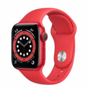Apple Watch Series 6 GPS, 40mm PRODUCT(RED) Aluminium Case with PRODUCT(RED) Sport Band - Regular - умен часовник от Apple 