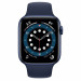Apple Watch Series 6 GPS, 44mm Blue Aluminium Case with Deep Navy Sport Band - умен часовник от Apple  2