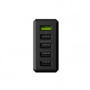 Green Cell 52W Power Source - захранване за ел. мрежа с 1 x Ultra Charge Fast Charging изход и 4 x Smart USB изхода за мобилни телефони и таблети (черен) 2