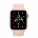 Apple Watch SE GPS, 40mm Gold Aluminium Case with Pink Sand Sport Band - умен часовник от Apple  2