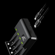 Green Cell VitalCharger Ni-MH AA and AAA Battery Charger - зарядно за презареждаеми батерии с microUSB и USB-C портове 2