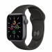 Apple Watch SE GPS, 40mm Space Gray Aluminium Case with Black Sport Band - умен часовник от Apple  1