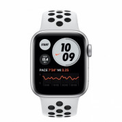 Apple Watch Nike SE GPS, 40mm Silver Aluminium Case with Pure Platinum/Black Nike Sport Band - умен часовник от Apple  1