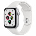 Apple Watch SE GPS, 44mm Silver Aluminium Case with White Sport Band - умен часовник от Apple  1