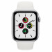 Apple Watch SE GPS, 44mm Silver Aluminium Case with White Sport Band - умен часовник от Apple  2
