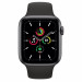 Apple Watch SE GPS, 44mm Space Gray Aluminium Case with Black Sport Band - умен часовник от Apple  2