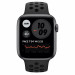 Apple Watch Nike SE GPS, 44mm Space Gray Aluminium Case with Anthracite/Black Nike Sport Band - умен часовник от Apple  2