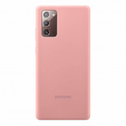 Samsung Silicone Cover Case EF-PN980TAEGEU - оригинален силиконов кейс за Samsung Galaxy Note 20 (розов)