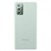 Samsung Silicone Cover Case EF-PN980TMEGEU - оригинален силиконов кейс за Samsung Galaxy Note 20 (зелен)