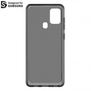 Araree Clear Cover Case - силиконов (TPU) калъф за Samsung A21s (черен) 2