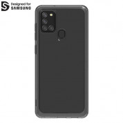 Araree Clear Cover Case - силиконов (TPU) калъф за Samsung A21s (черен)