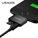USAMS Adapter 2-in-1 microUSB & microSD to Lightning - адаптер за microSD памет и microUSB вход за iPhone, iPad, iPod с Lightning 1