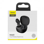 Baseus Encok WM01 TWS In-Ear Bluetooth Earphones (NGWM01-B01) - безжични блутут слушалки със зареждащ кейс (черен) 14