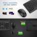 Tecknet Keyboard and Mouse Set EWK01300 v4 (X300)  - комплект клавиатура и безжична мишка за офиса (черен) 5