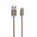 Griffin Premium microUSB to USB Cable - здрав USB кабел за устройства с microUSB порт (300 см) (златист) 1