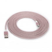 Griffin Premium microUSB to USB Cable - здрав USB кабел за устройства с microUSB порт (300 см) (розово злато) 1