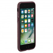 Incase Textured Snap Case - текстилен удароустойчив кейс за iPhone SE (2022), iPhone SE (2020), iPhone 8, iPhone 7 (червен) 5