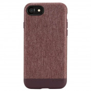 Incase Textured Snap Case - текстилен удароустойчив кейс за iPhone SE (2022), iPhone SE (2020), iPhone 8, iPhone 7 (червен)