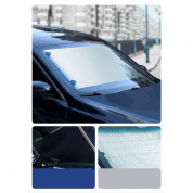 Baseus Auto Close Car Front Window Sunshade (CRZYD-A0S) - сенник за предното стъкло на автомобила с автоматично затваряне (сребрист) 15