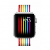 Apple Pride Edition Woven Nylon - оригинална текстилна каишка за Apple Watch 42мм, 44мм, 45мм, Ultra 49мм (шарен)