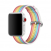 Apple Pride Edition Woven Nylon - оригинална текстилна каишка за Apple Watch 42мм, 44мм, 45мм, Ultra 49мм (шарен) 1