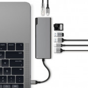 Alogic USB-C Dock Plus with Power Delivery - мултифункционален хъб за свързване на допълнителна периферия за компютри с USB-C (сив) 1